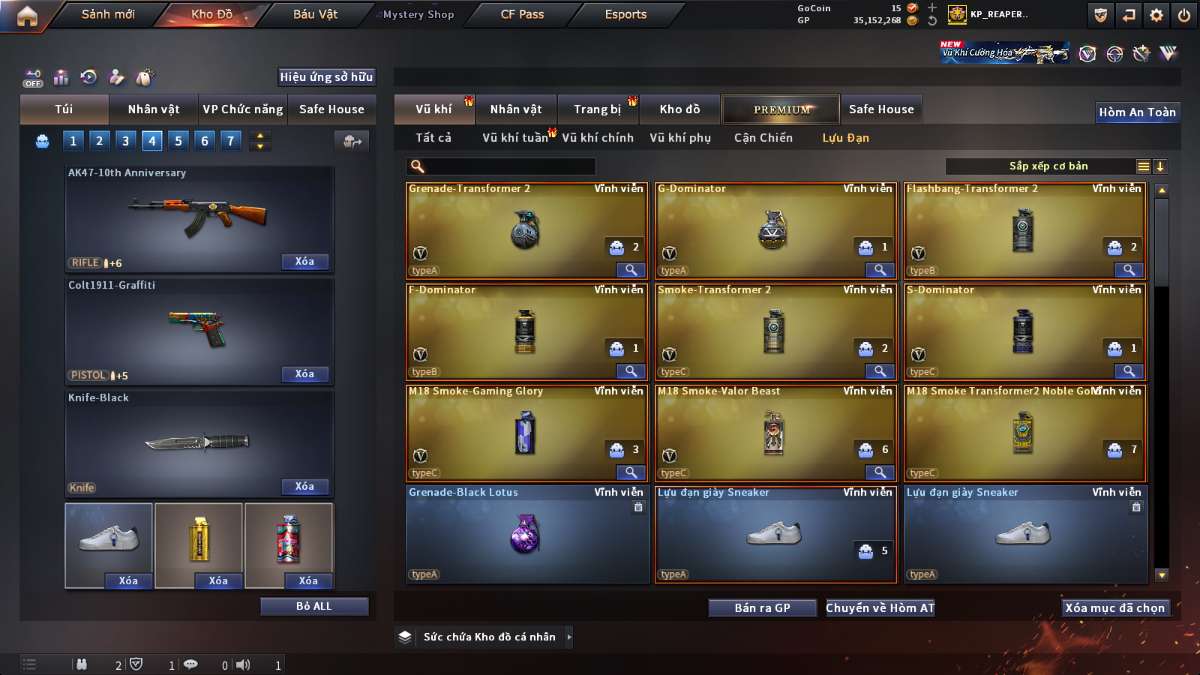 shop acc cf uy tin gia re